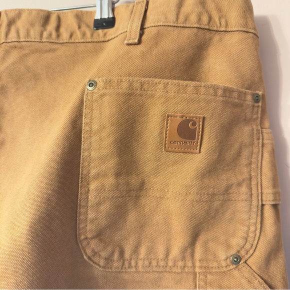 Carhartt Condura Frontwork Dungaree Pants Brown  Mens Size 44x30 - Picture 4 of 9